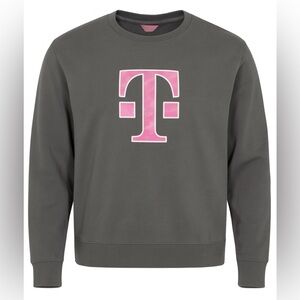 T Mobile Employee Pullover Side Pocket Crewneck Size 2XL Black / Pink